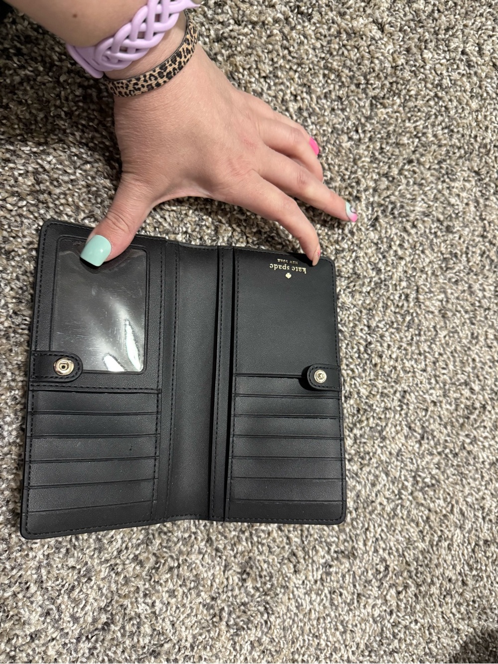 kate spade Moana themed custom bifold Wallet - Picture 3 of 3